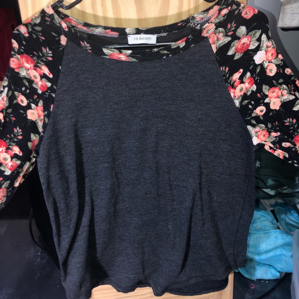 Floral long sleeve top